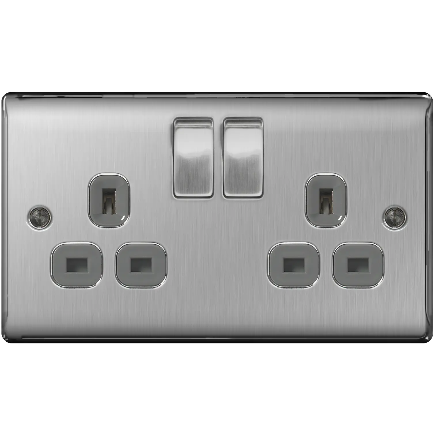 Nexus 2g SwitchSocket Brushed Steel