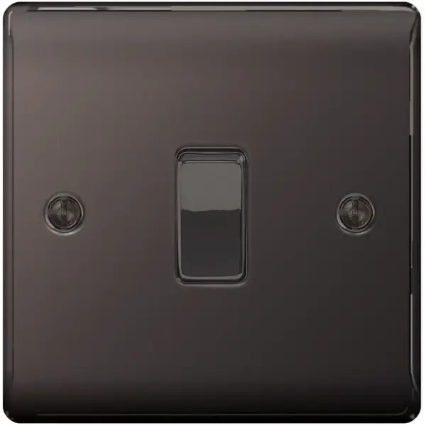 Nexus 1g Wall Switch Black Nickel