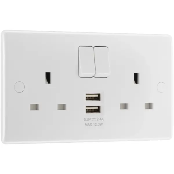 NEX0098 13A Switched Socket With USB