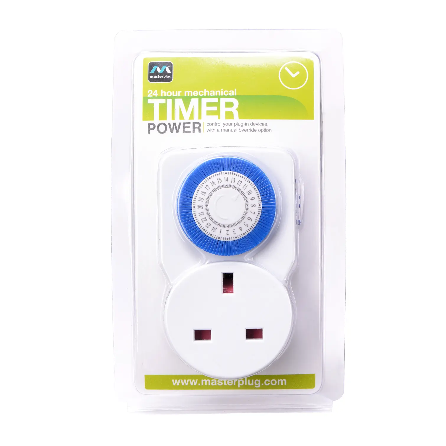 NEX0110_3 Masterplug 24 Hour Mechanical Timer