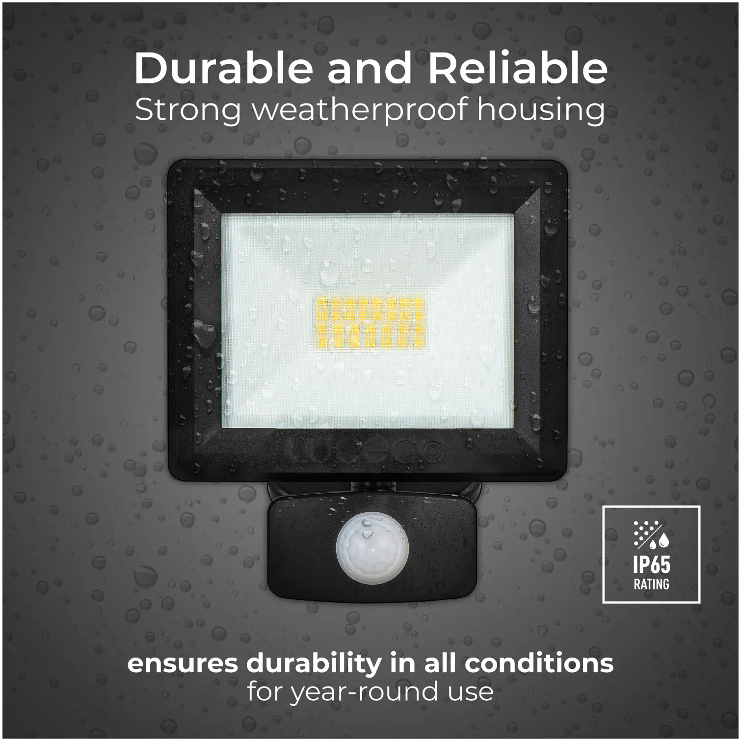 NEX0515_9 Luceco 20W LED Floodlight With PIR