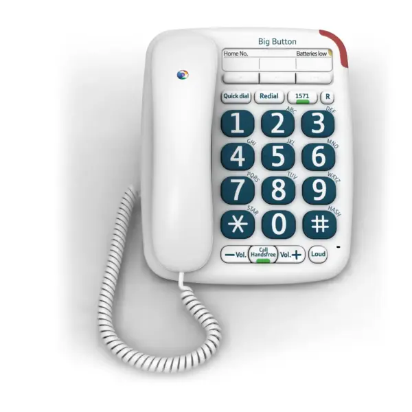BT 200 BigButtonTelephone WH