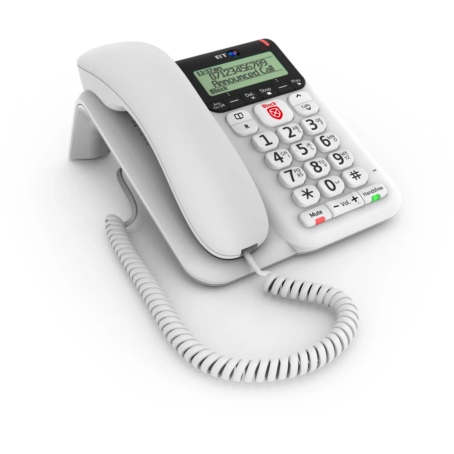 BT Decor Call Blocker 2600 Telephone White
