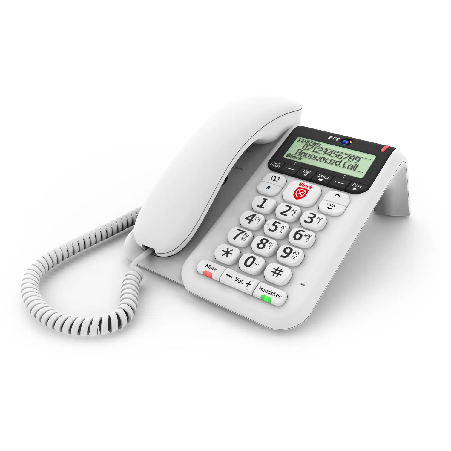 BT Decor Call Blocker 2600 Telephone White