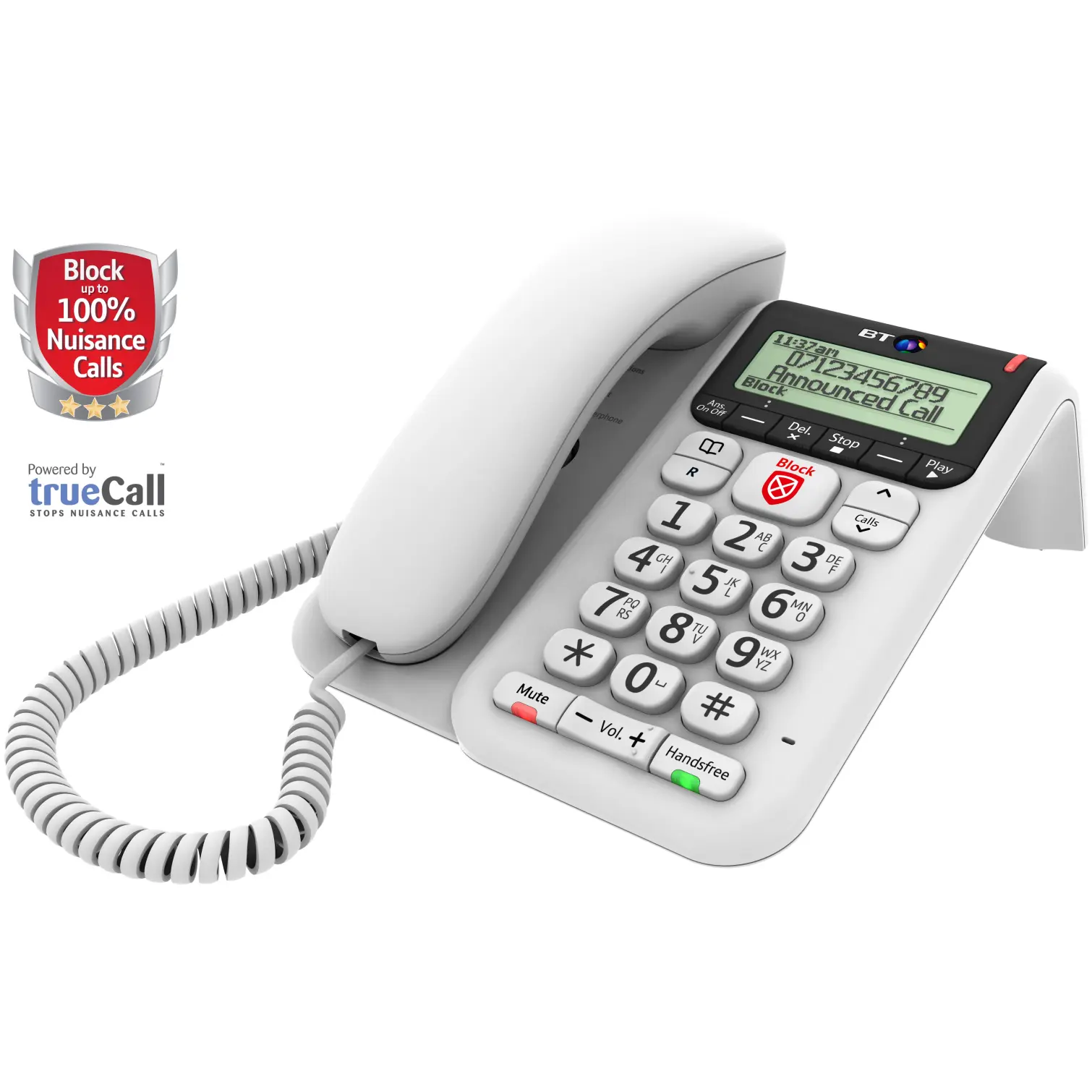 BT Decor Call Blocker 2600 Telephone White