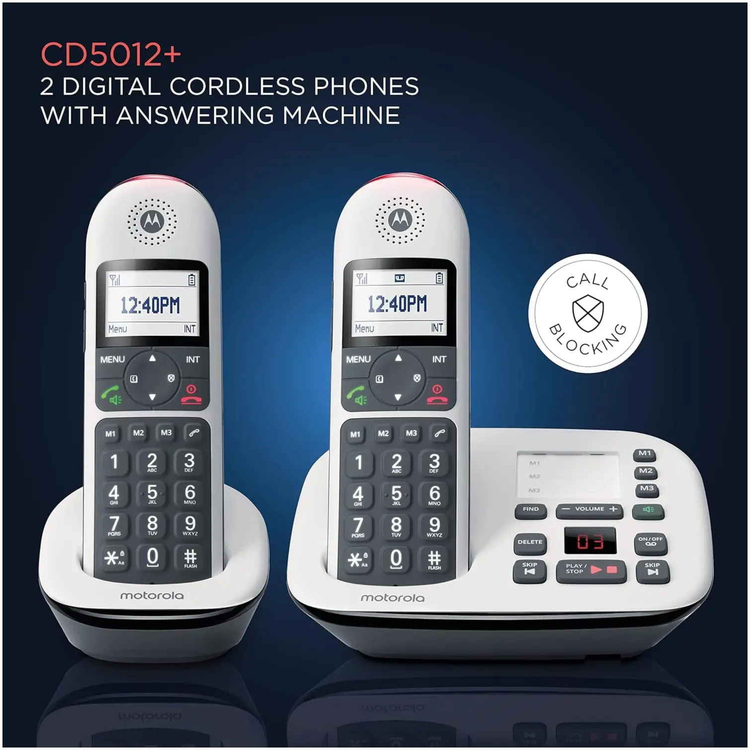 Motorola Big Button Dect Phone Twin CD5012