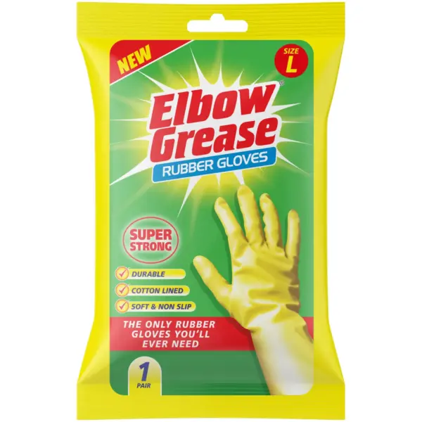 Elbow Grease Rubber Gloves Large
