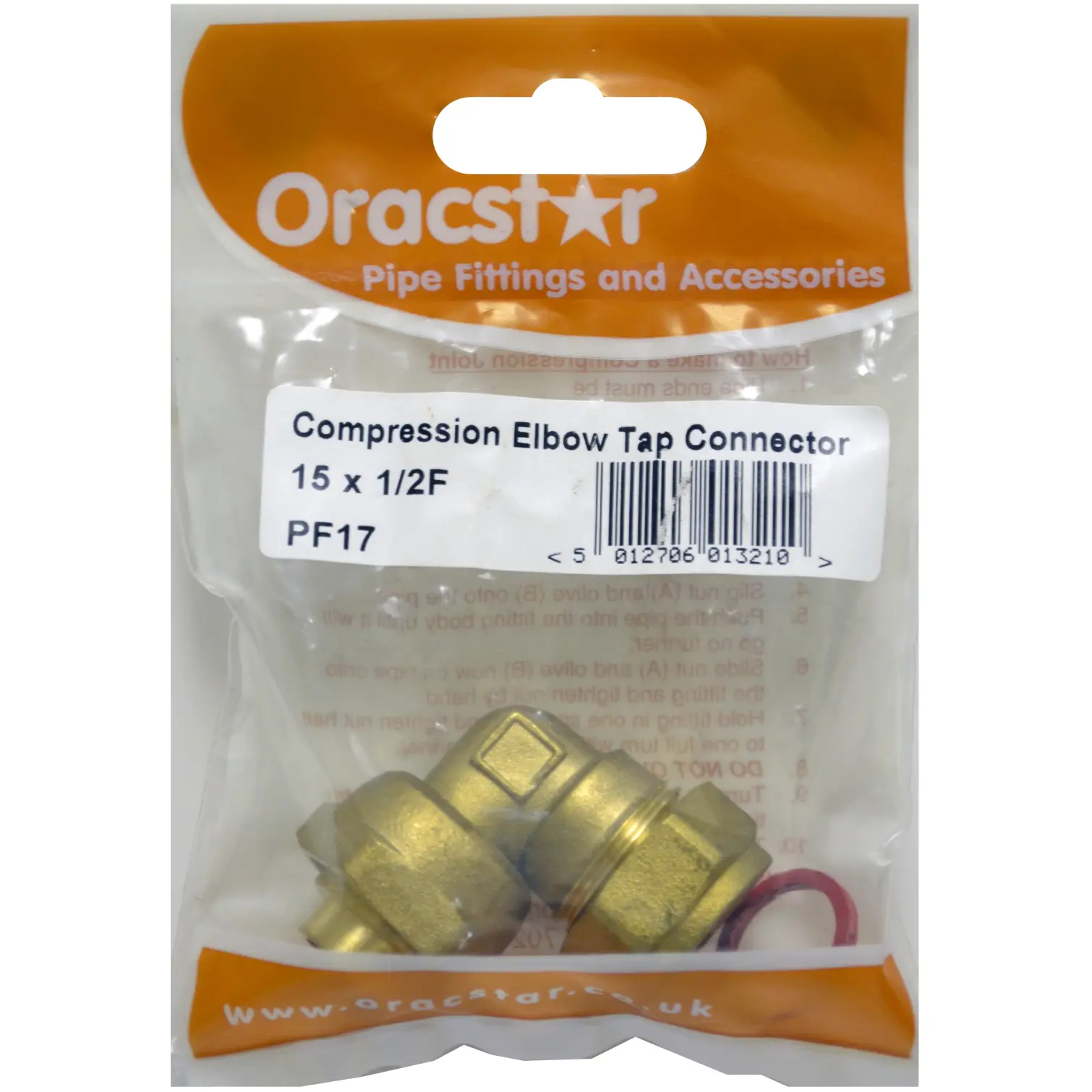 Oracstor 15mmx 1/2" Elbow Swivel Connector