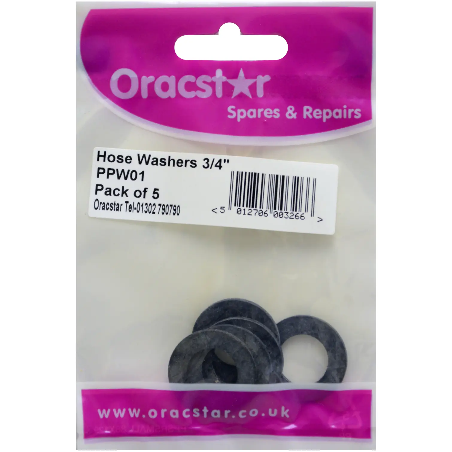ORA0341 Oracstar 3/4" Hose Washers pack of 5