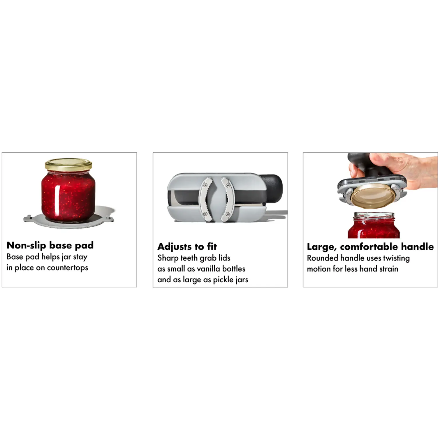 OXO Good Grips Twisting Jar Opener With Base Pad With Non Slip Grip