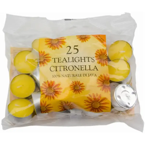 PCL0001 Prices Citronella Tea Lights Pack of 25