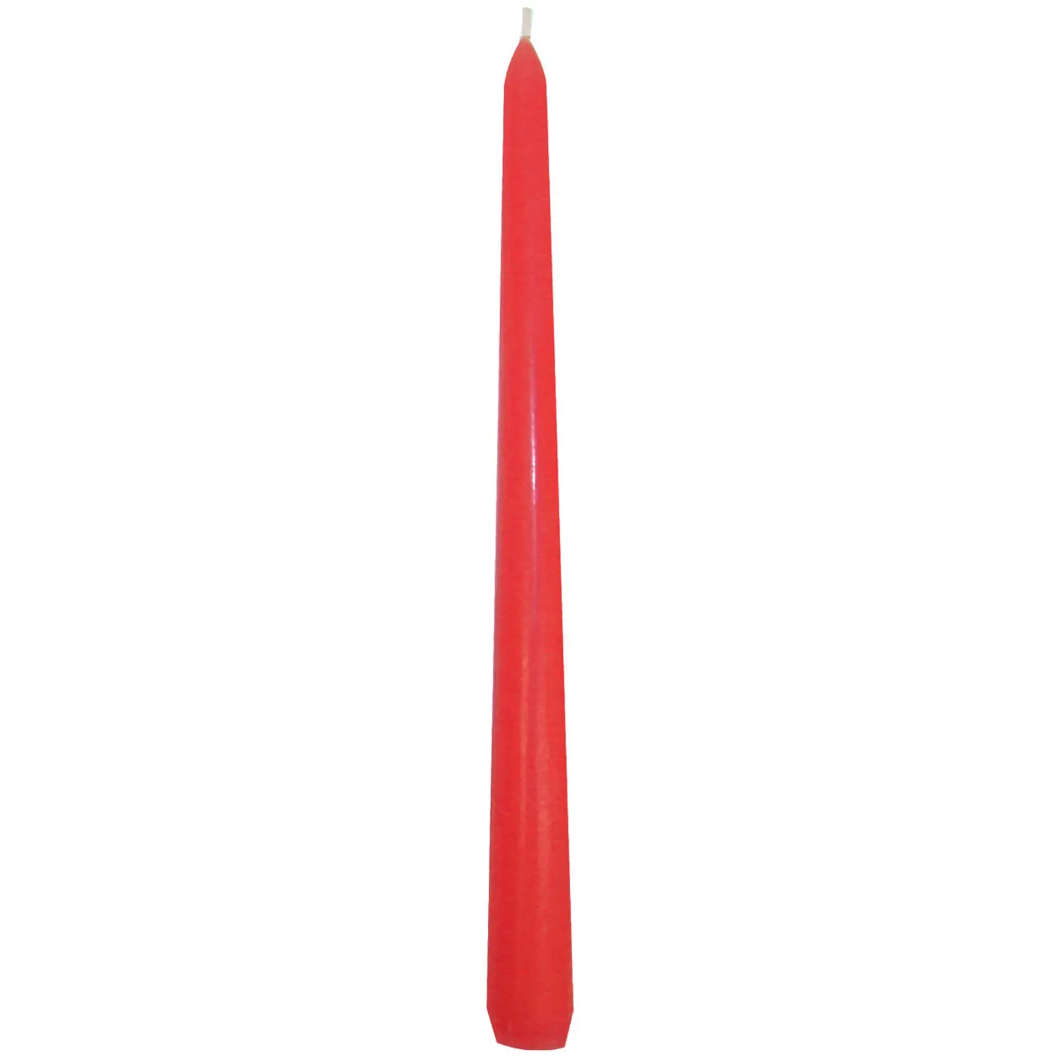 PCL0030_1 Prices Venetian Dinner Candle Red 25.5cm