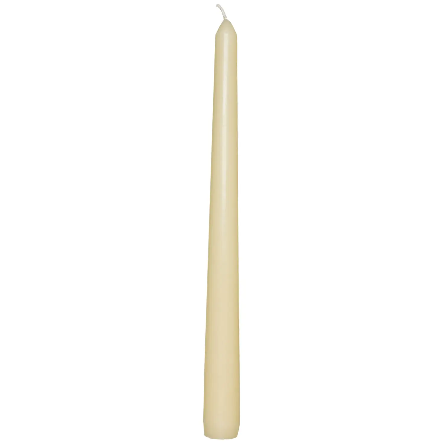 PCL0031_1 Prices Venetian Dinner Candle Ivory 25.5cm