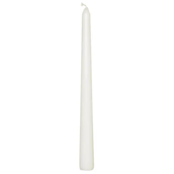 PCL0032_1 Prices Venetian Dinner Candle White 25.5cm