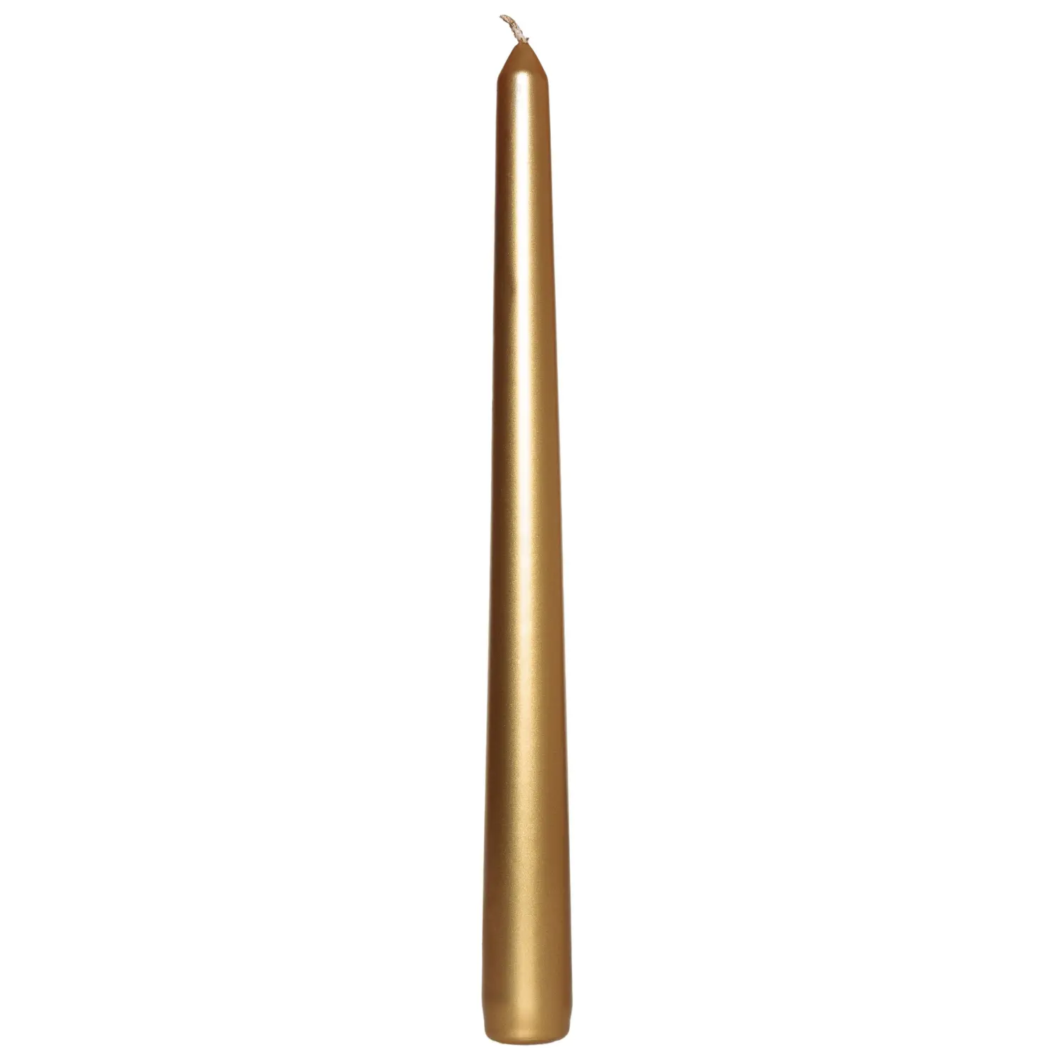 PCL0033_1 Prices Venetian Dinner Candle Gold 25.5cm