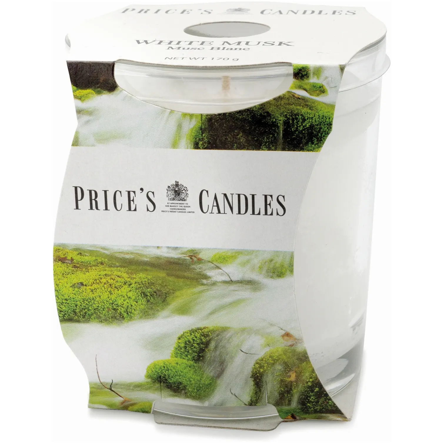 Prices Cluster Jar White Musk Candle