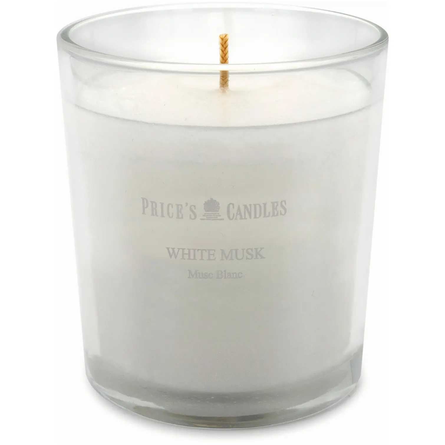 Prices Cluster Jar White Musk Candle