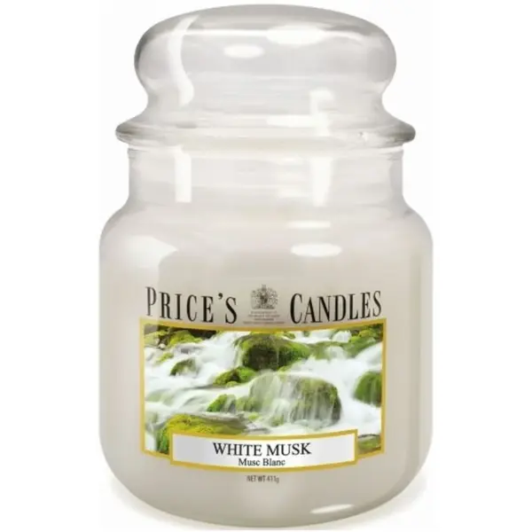 PCL0111 Prices Medium Jar White Musk Candle