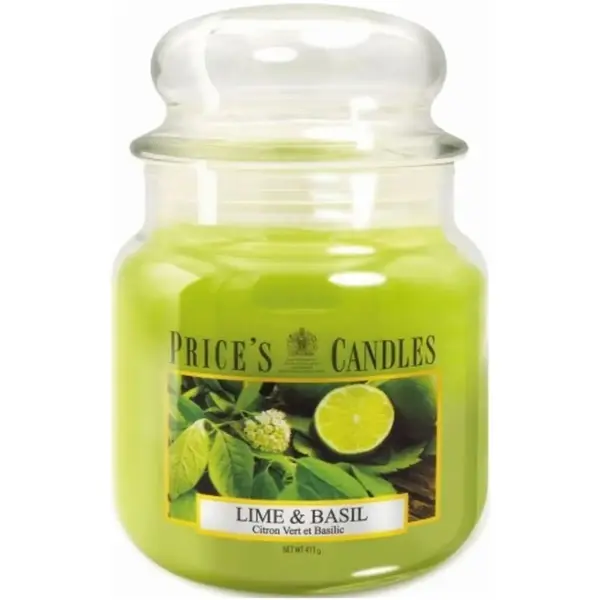 PCL0112 Prices Medium Jar Lime & Basil Candle