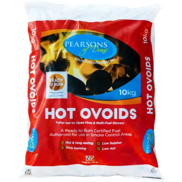 Pearsons Of Duns Hot Ovoids Smokeless Fuel 10kg