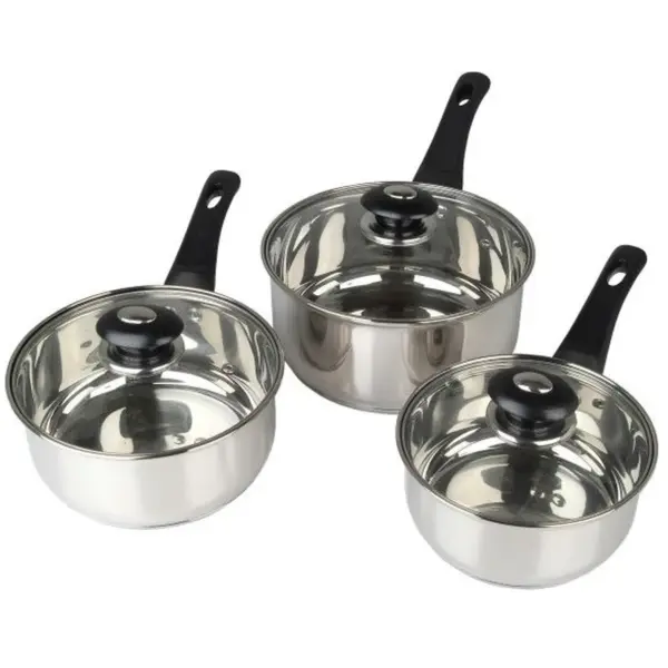 3Pce S/S Set Sauce Pans