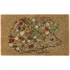 PEX0092 My Mat Coir Floral Hedgehog 45x75cm