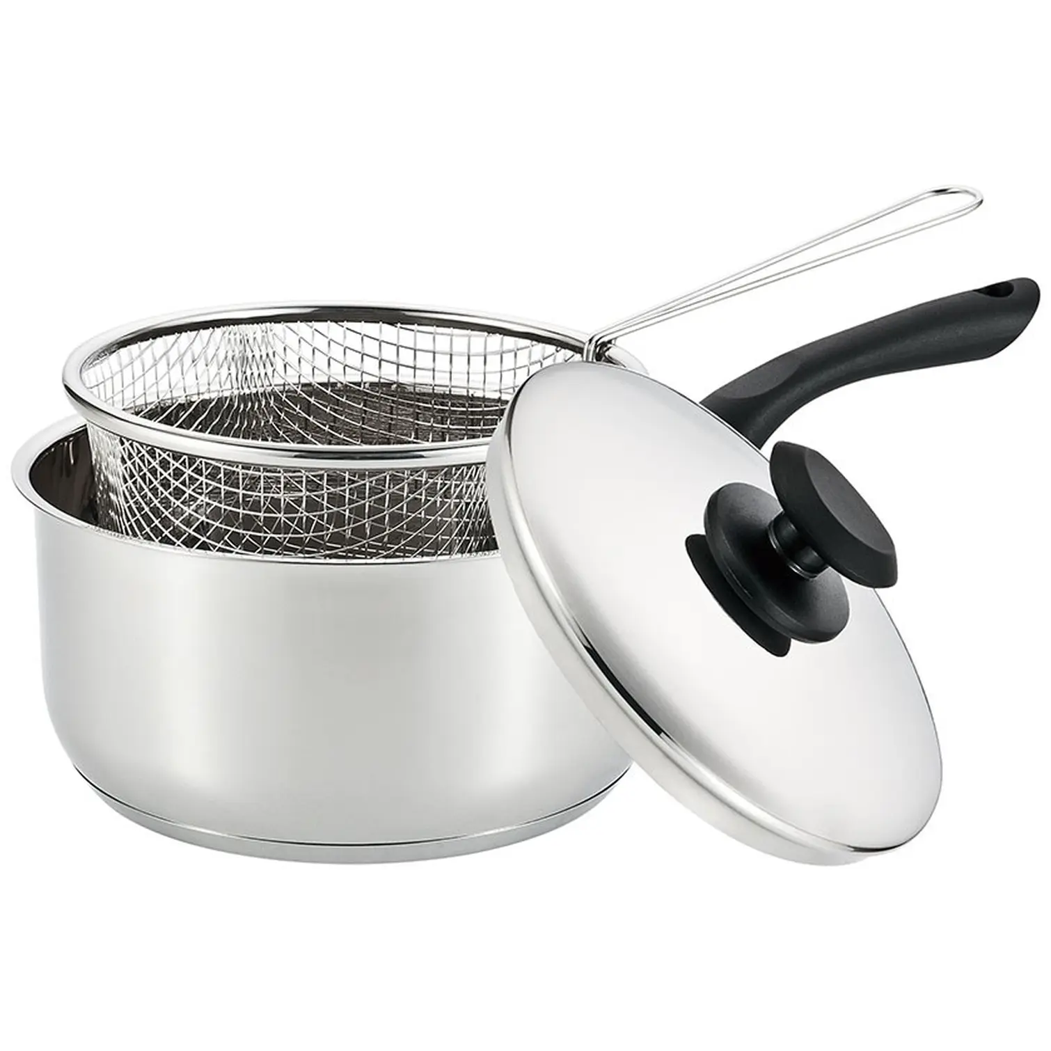 PHL0010_2 Supreme Stainless Steel Chip Pan Set 22cm