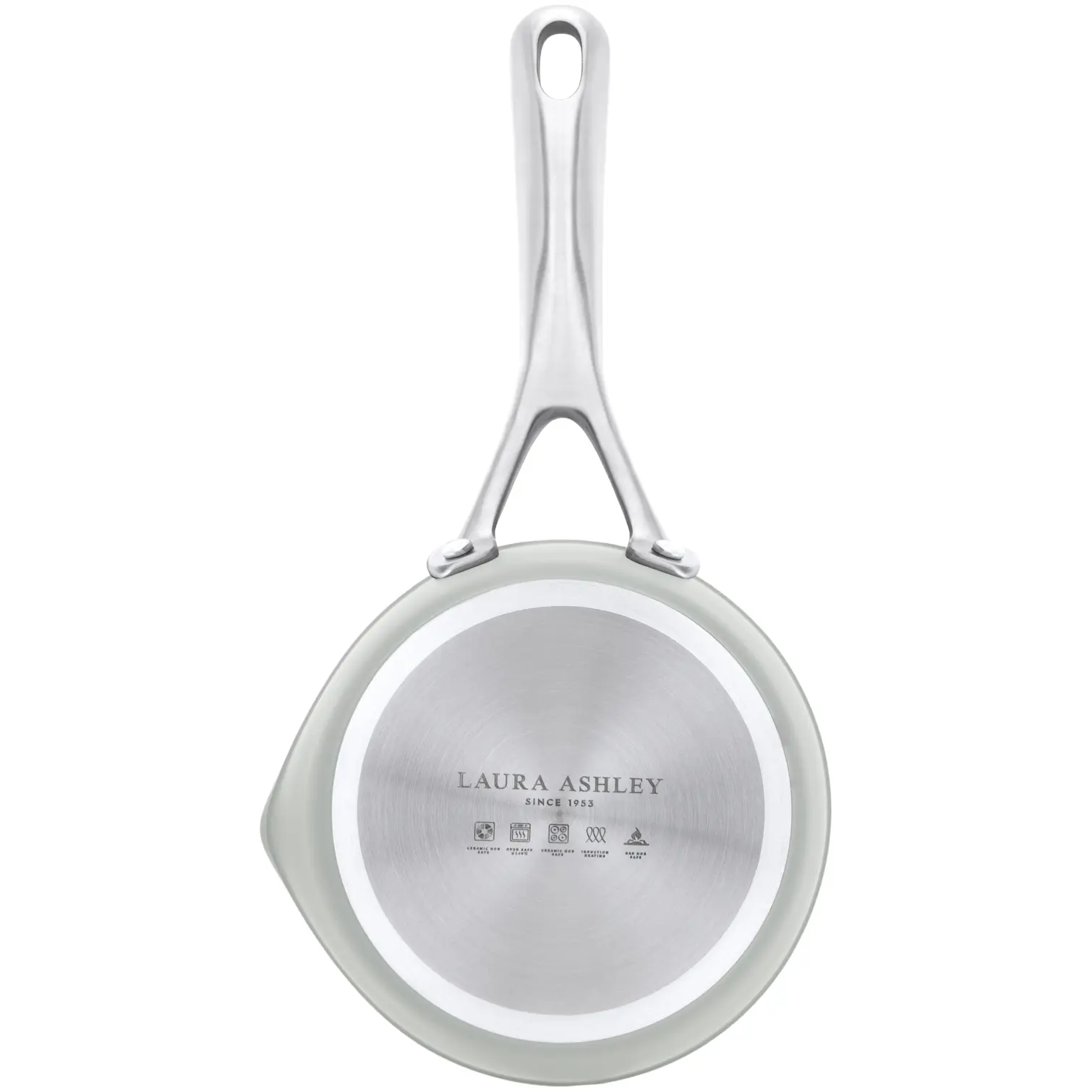 PHL0106_2 Laura Ashley 16cm Milkpan Dark Dove Grey