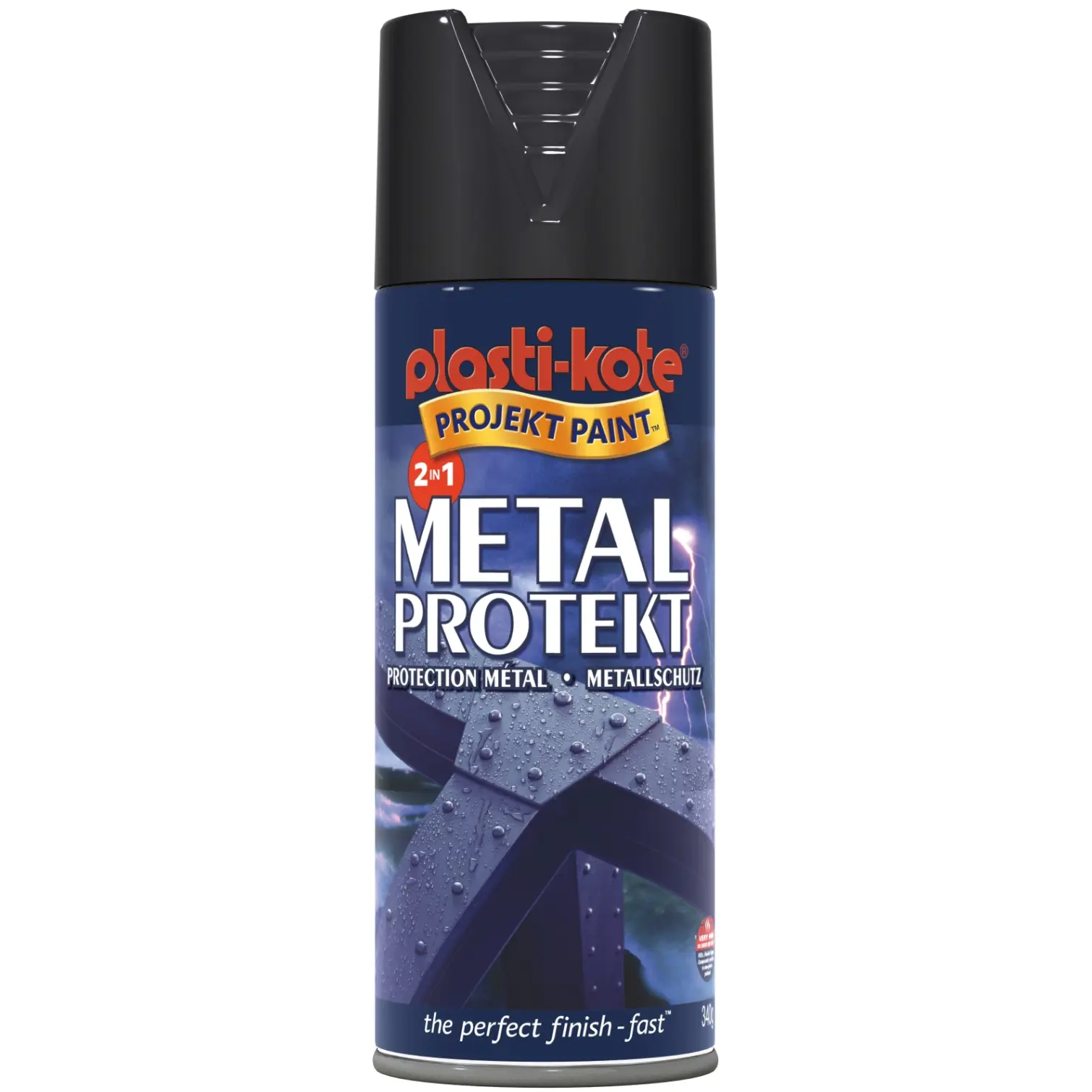Plasti-kote 400ml Metal Protekt Gloss Black