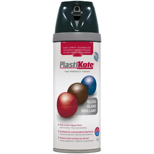Plasti-kote 400ML Super Acrylic Gloss Black