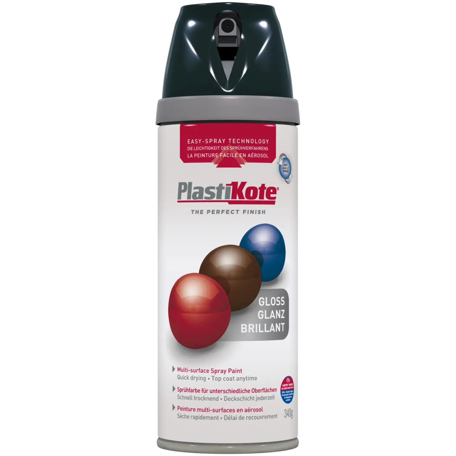 PKL0311 Plasti-kote 400ML Super Acrylic Gloss Black