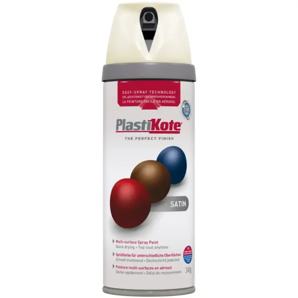 Plasti-kote 400ML Super Acrylic 400ml Porcelain