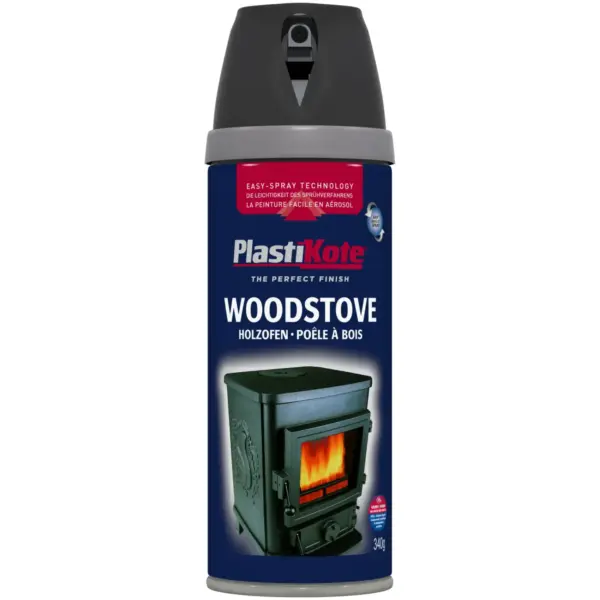 PKL0355 Plasti-kote Woodstove 400ml Black