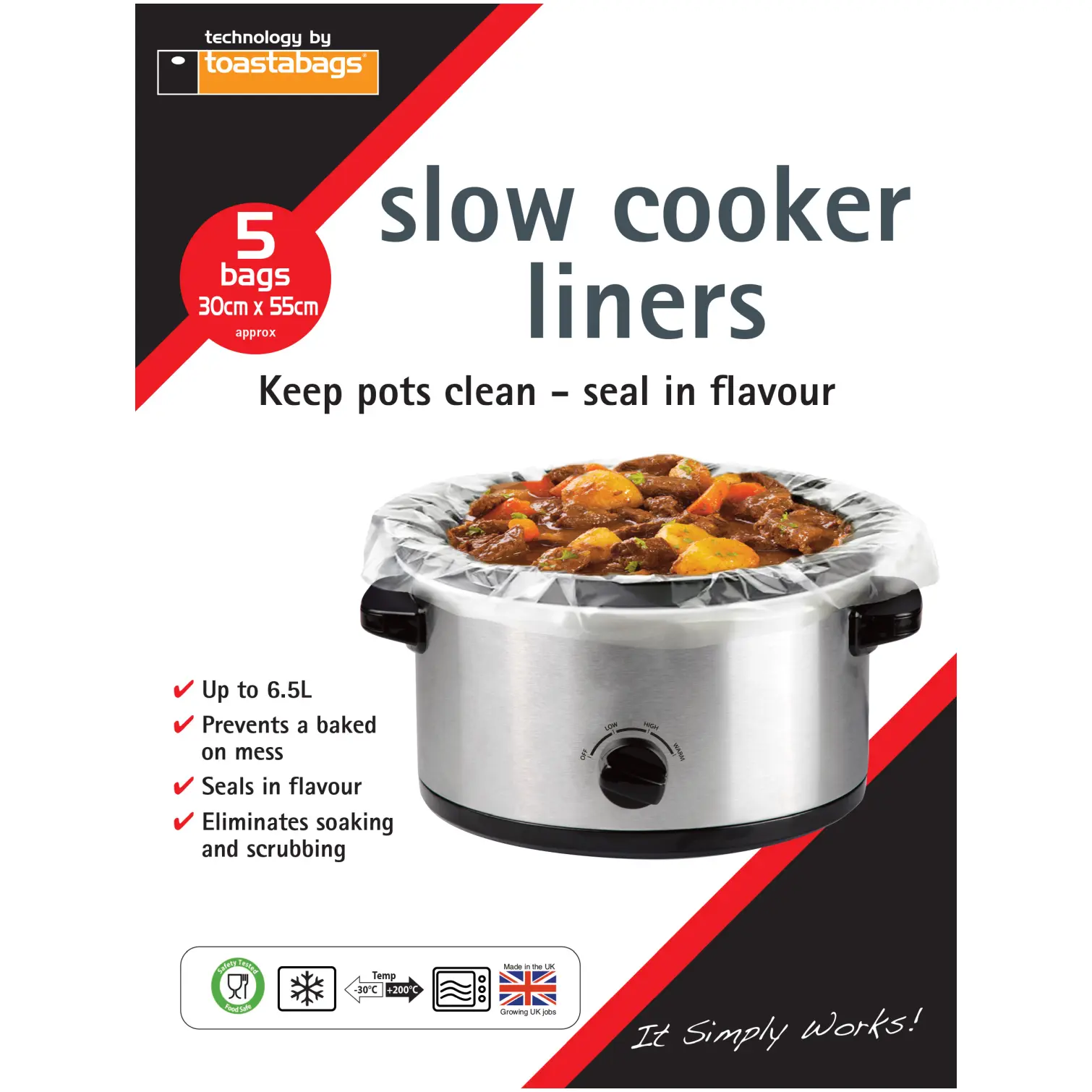 PLI0025 Toastabags Slow Cooker Liners (5)