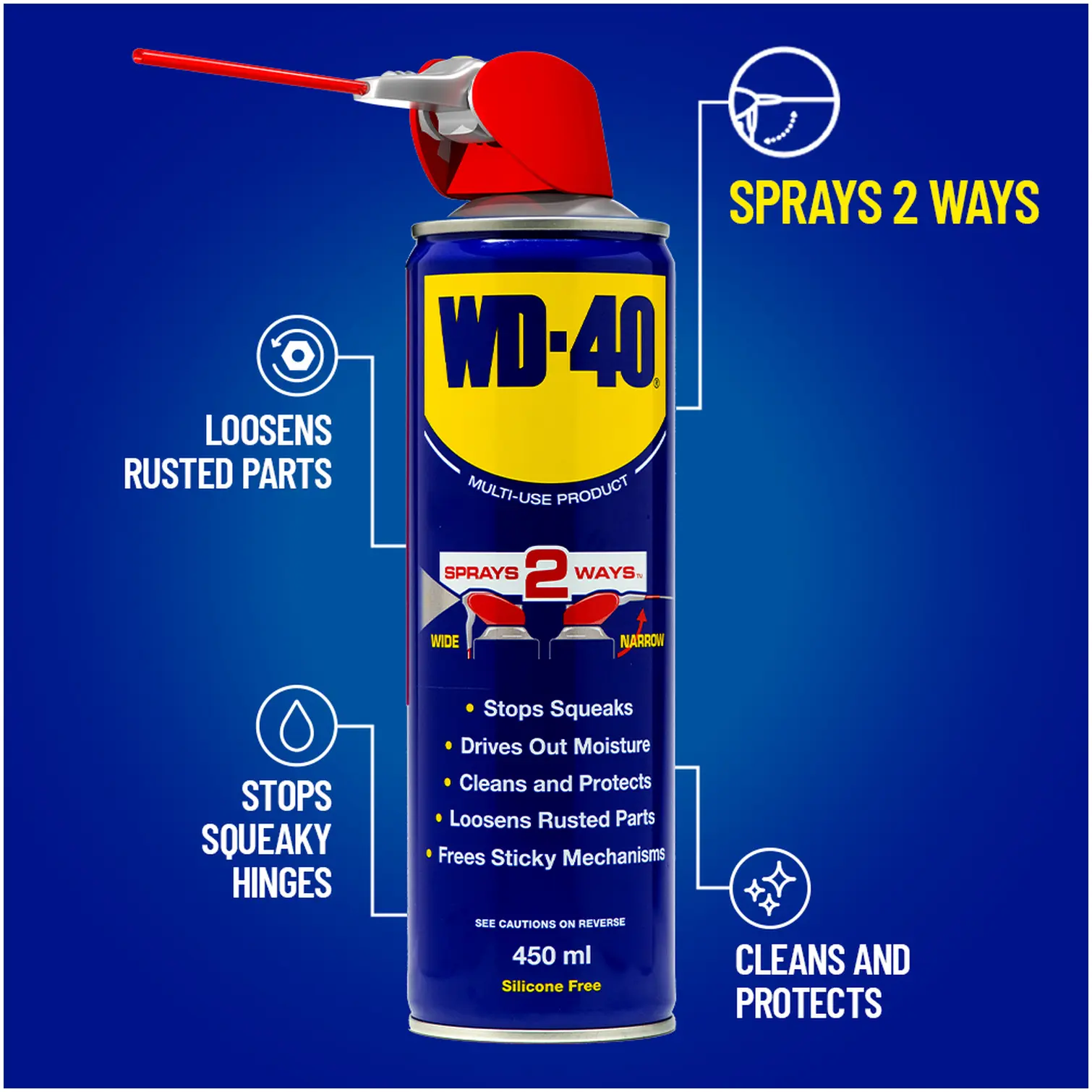 PLO0048_6 WD40 450ml Smart Straw Aerosol