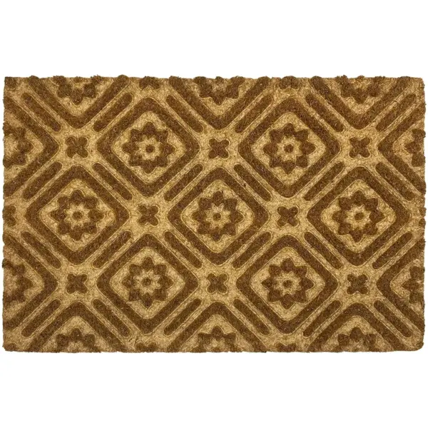 PMR0003 Mighty Mats Designer Collection Embossed Coir Mat Trellis 40x60cm