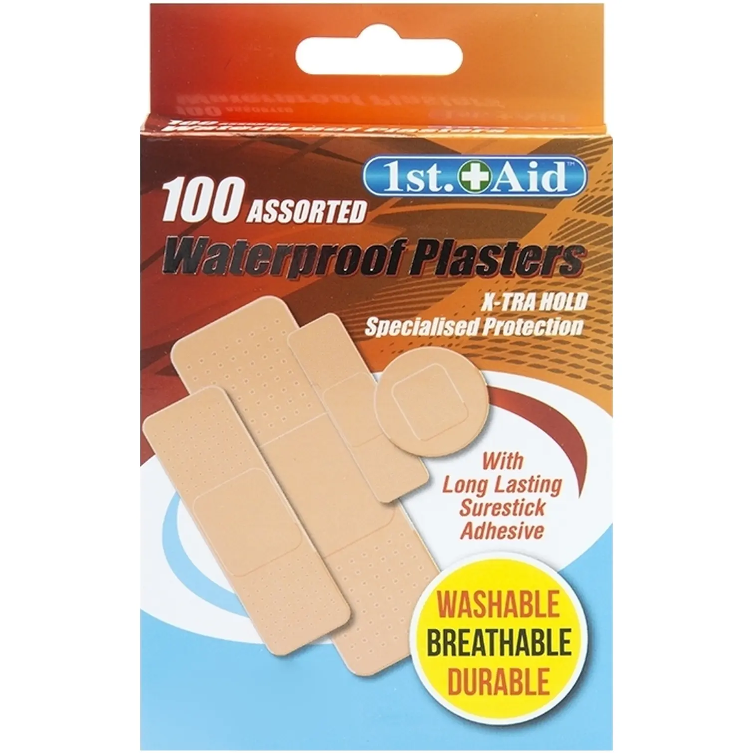 1st Aid Waterproof Plasters 100pk