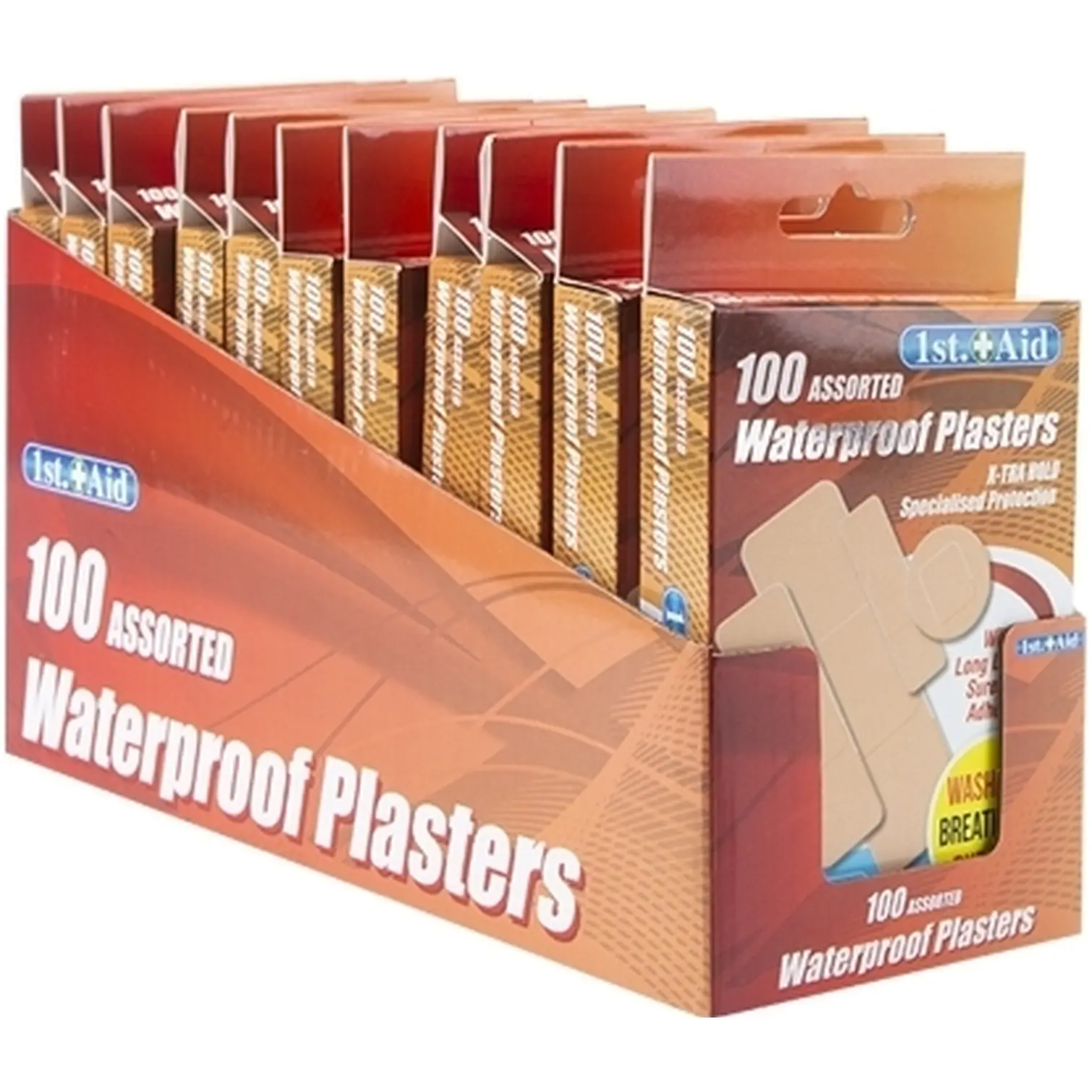 1st Aid Waterproof Plasters 100pk