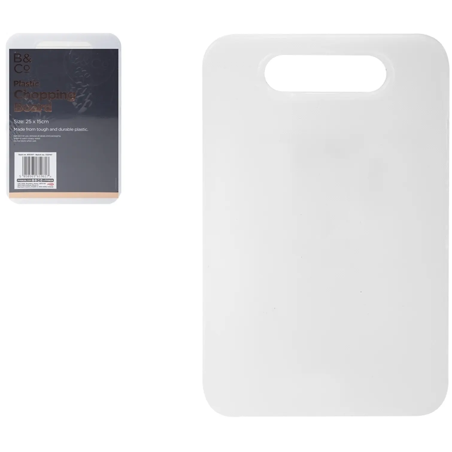 B&Co Plastic Chopping Board 25 x 15cm