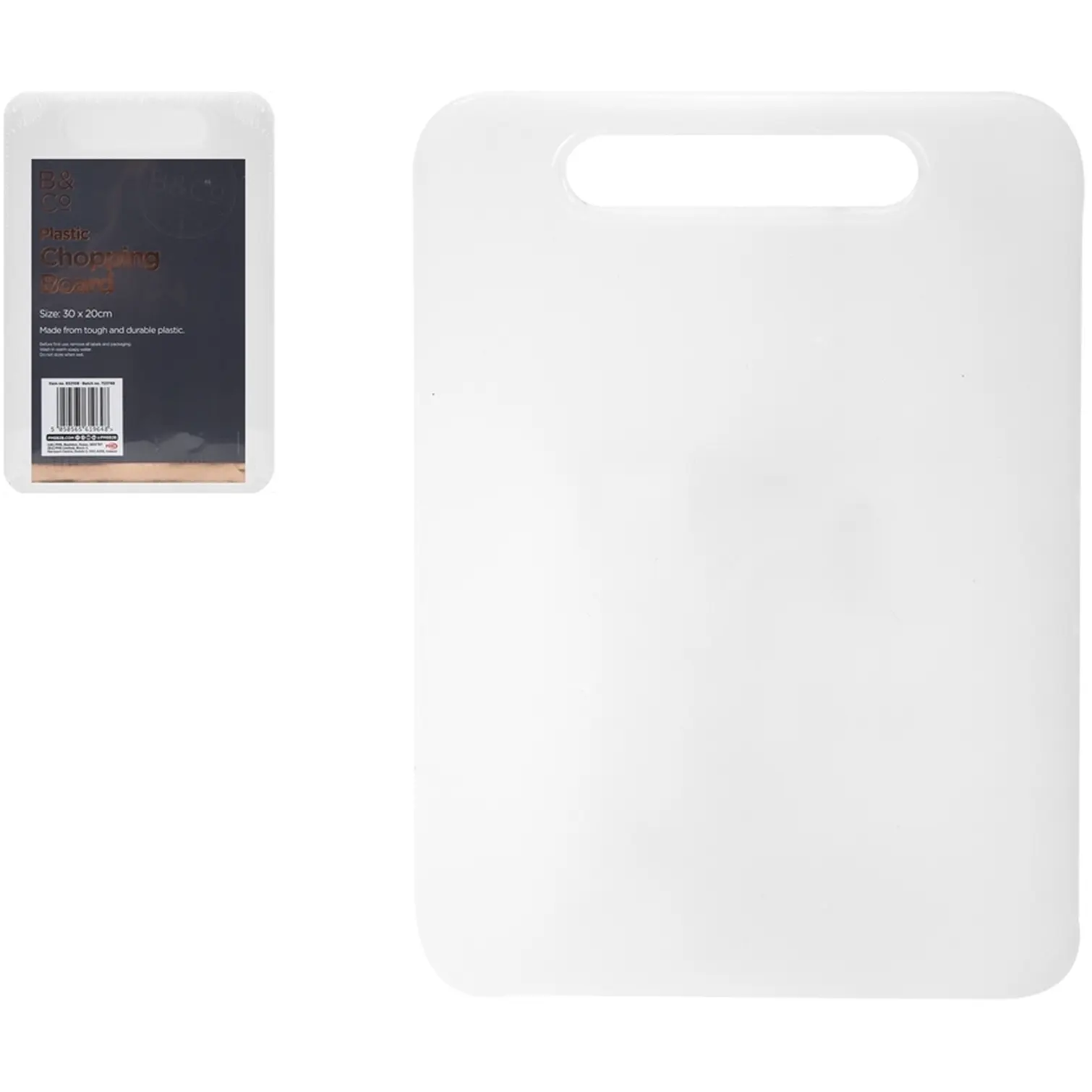 B&Co Plastic Chopping Board 30 x 20cm