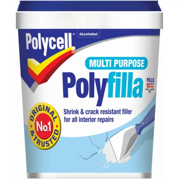 Polycell 1kg Multi Purpose Polyfilla Tub