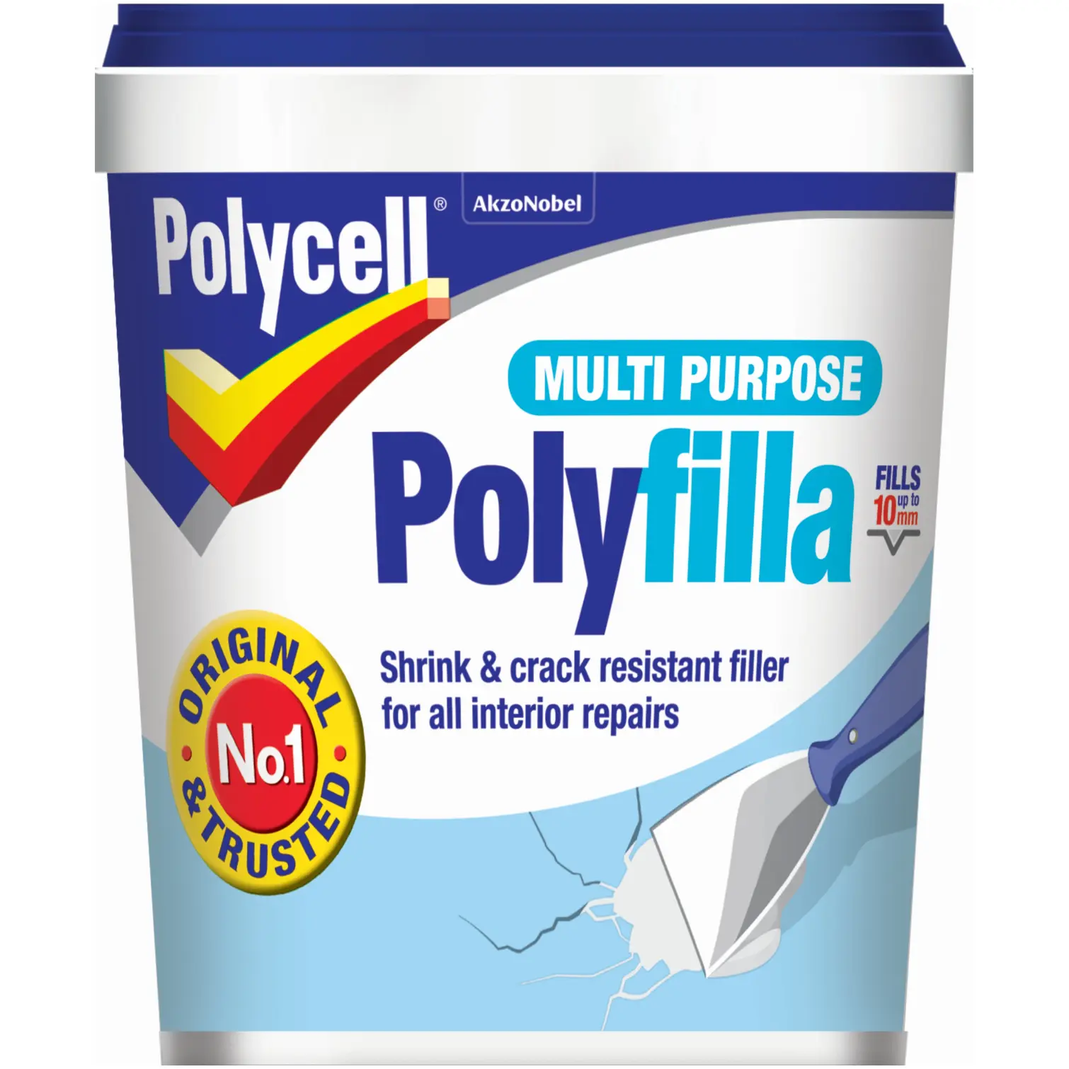 Polycell 1kg Multi Purpose Polyfilla Tub