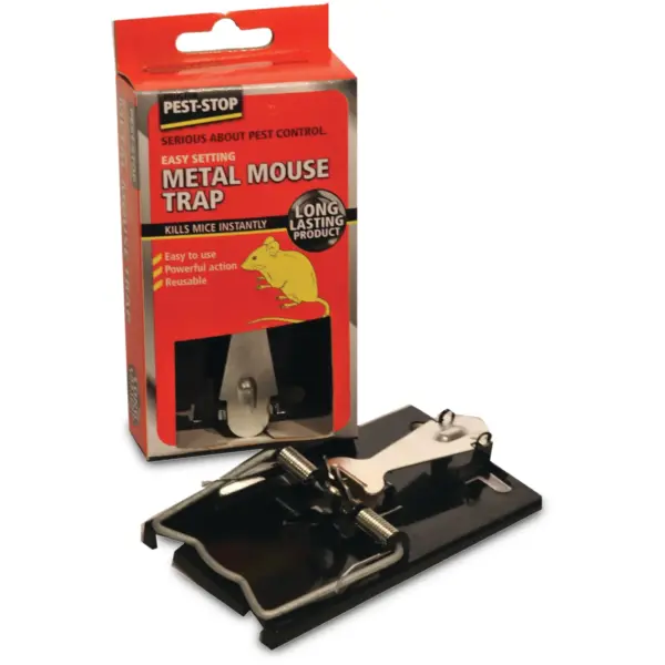 Pest-Stop Easy-Setting Metal Mouse Trap