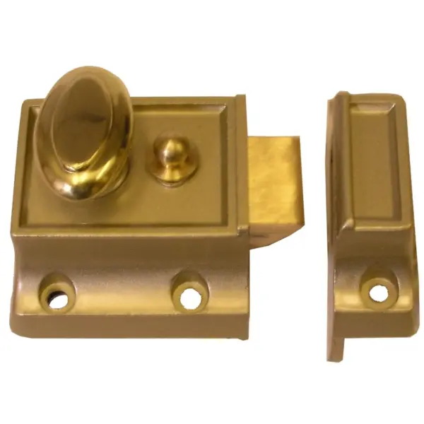 Sterling Narrow Style Night Latch PB Cyl