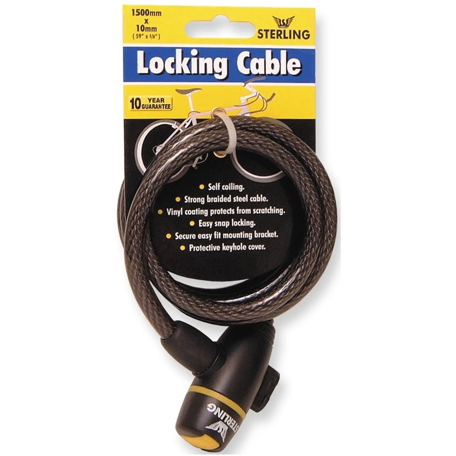 Sterling Self Coiling Locking Cable