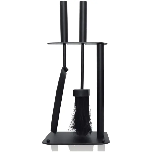 The Fireside Range Companion Set Black 360mm Tall