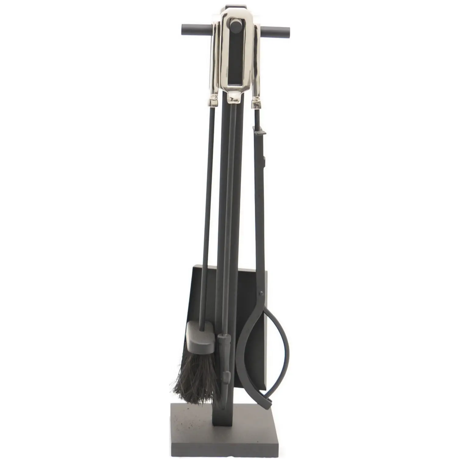 The Fireside Range Companion Set Black & Nickel 620mm