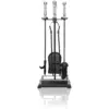 QPI0055 The Fireside Range Gallery Companion Set Black & Pewter