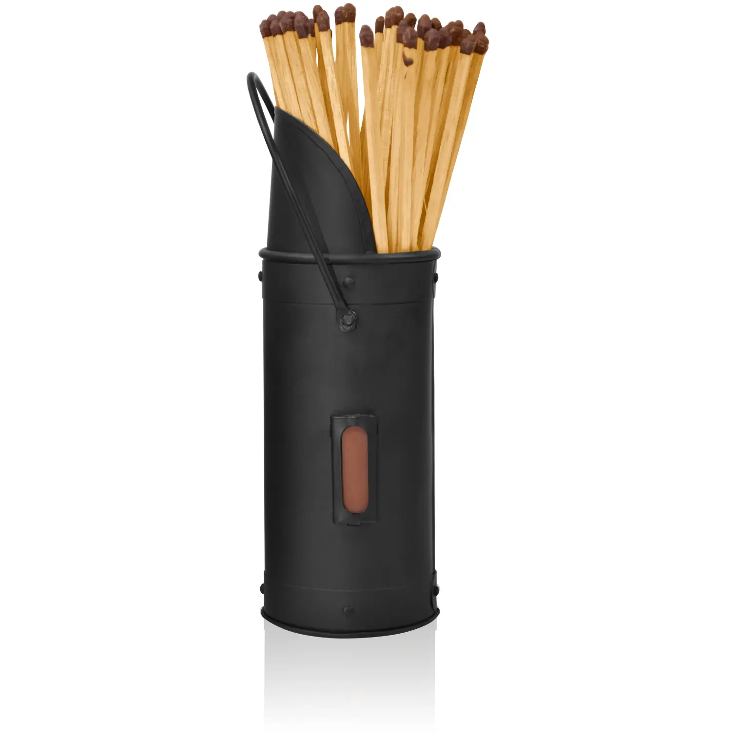 The Fireside Range Match Holder & Matches Black 20cm