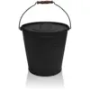 The Fireside Range Black Ash Bucket with Lid 33cm